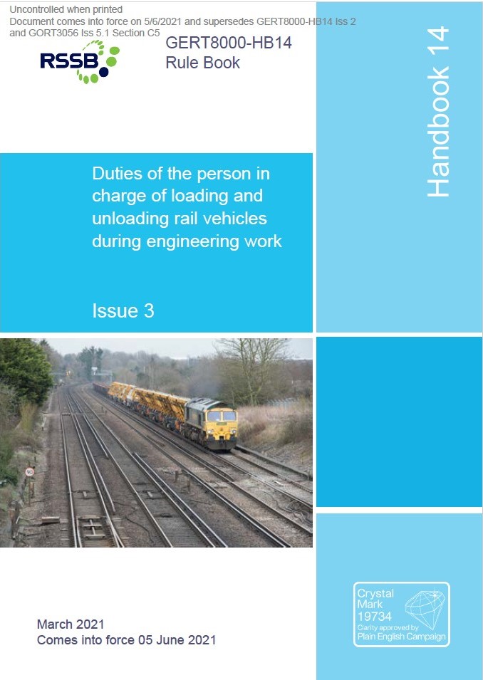 HB14 - Duties Of The PIC Of Loading & Unloading Rail Vehicles During Engineering Work v3
